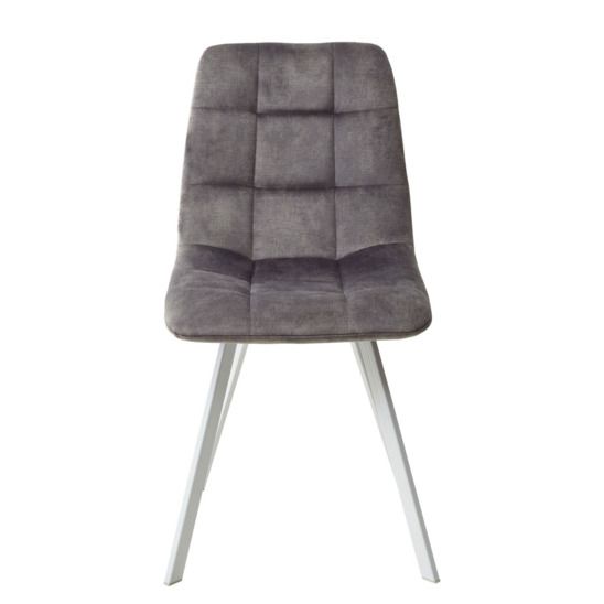 Стул CHILLI SQUARE, античный темно-серый, светлый каркас