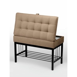 Банкетка Н-76 (черный/светло-коричневый)