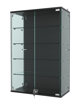 Витрина "АТРИУМ" настенная №2-1Г, Черный