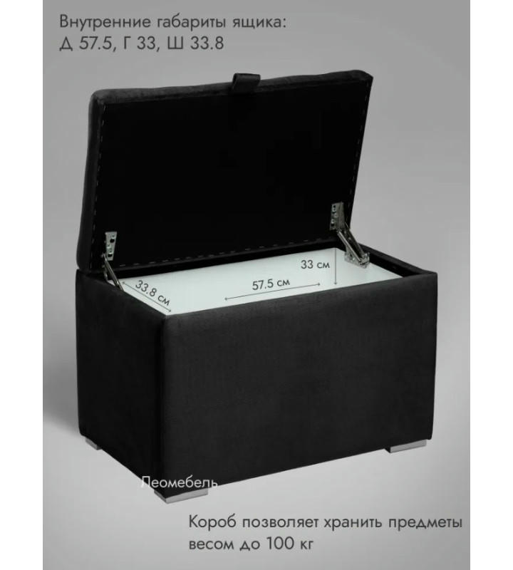 Пуфик Ричмонд-60 (черный)