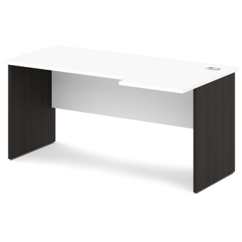 Стол эргономичный S-46 л/пр Сентида - Sentida (Восприятие) цвет Дуб Честерфилд и Белый