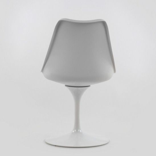 Стул Tulip белый, с черной подушкой