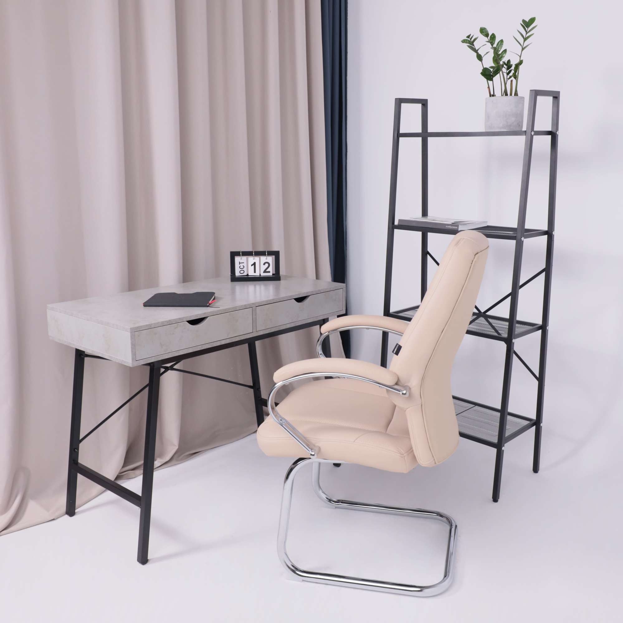 Стул King, бежевый, экокожа