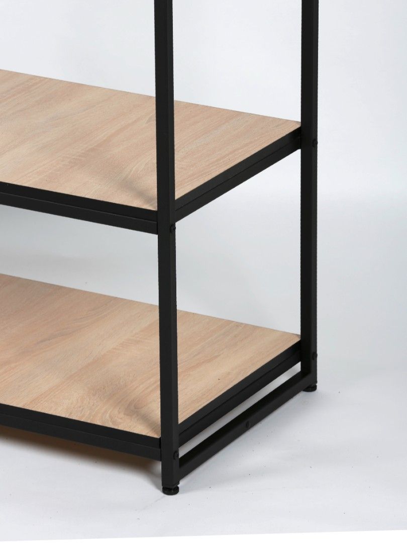 Стеллаж для одежды в стиле Лофт A17120-08-ЧДС (170х120х45)