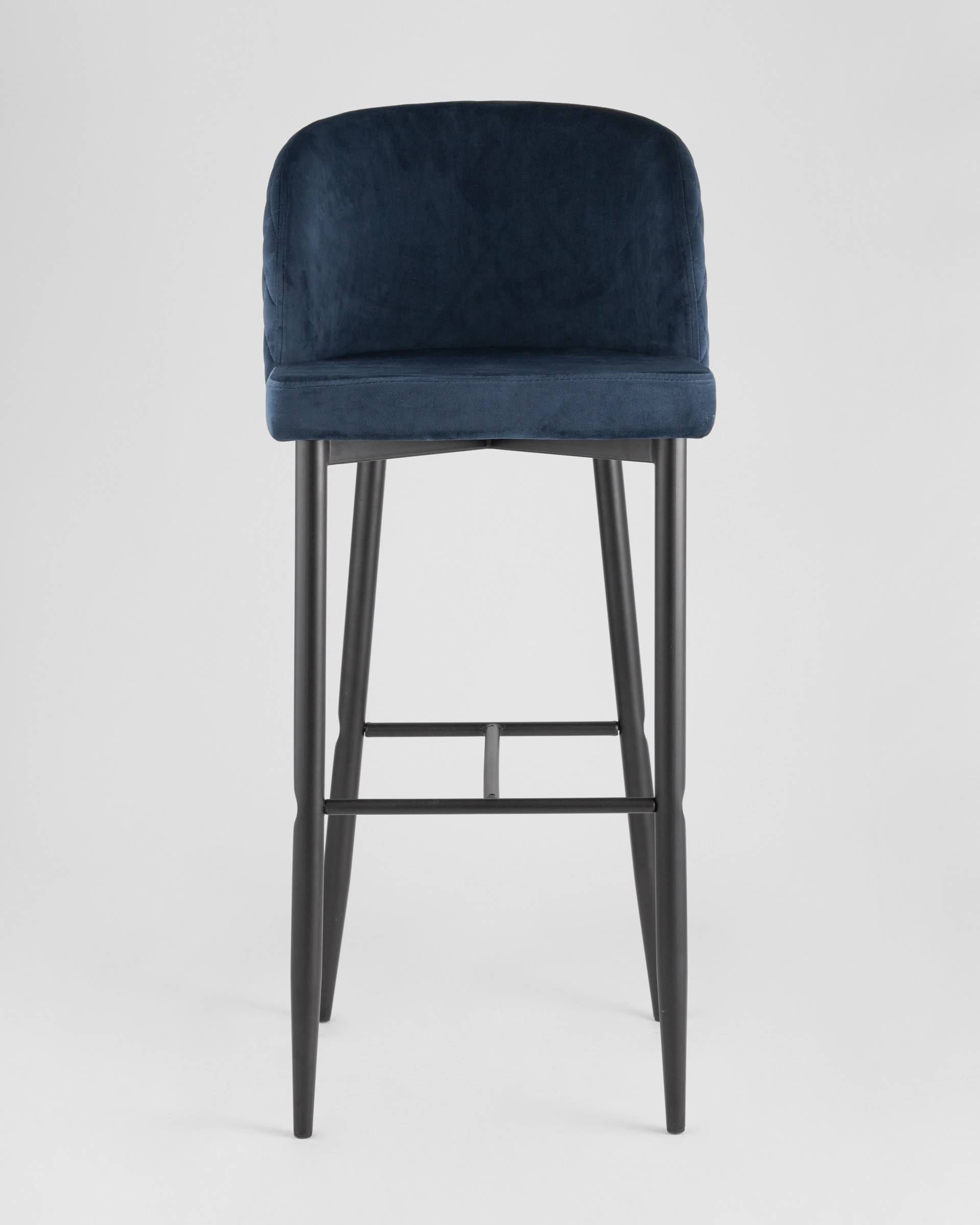 Стул барный Оскар велюр сине-зеленый