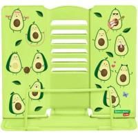 Подставка для книг и учебников BRAUBERG KIDS "Avocado", регулируемый угол наклона, металл, 238052