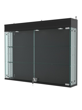 Витрина "АТРИУМ" с регулировочными полками настенная №3А-1-РЕГ, Черный