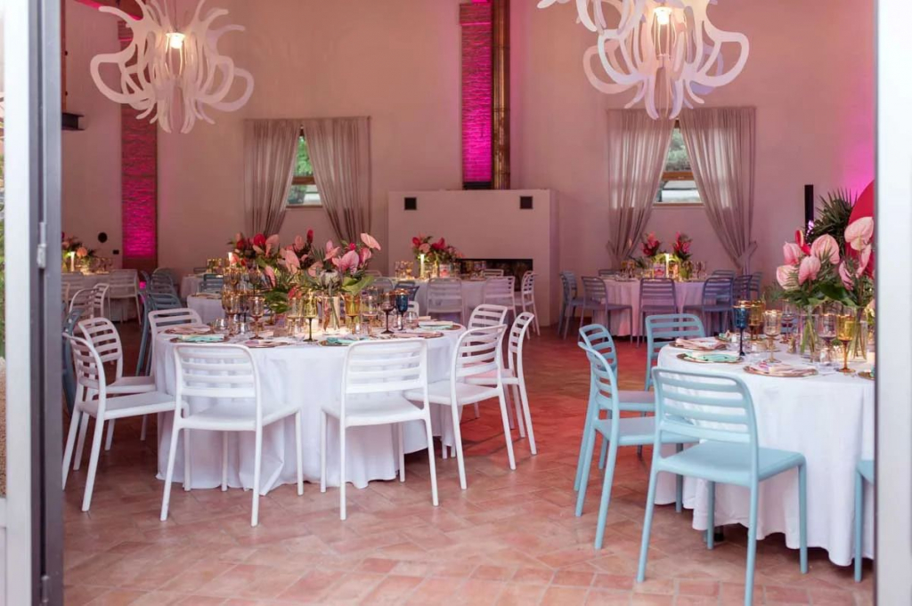 Стул пластиковый Costa Bistrot голубой