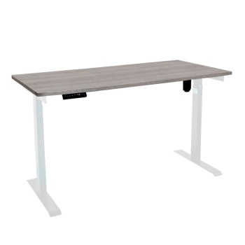Стол с регулировкой высоты электрический LuxAlto LA-T33-E6 белый/дуб бежево-серый ЛДСП 135*80*2.5