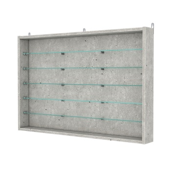 Витрина настенная №3-5ГУ, Метрополитан Грей