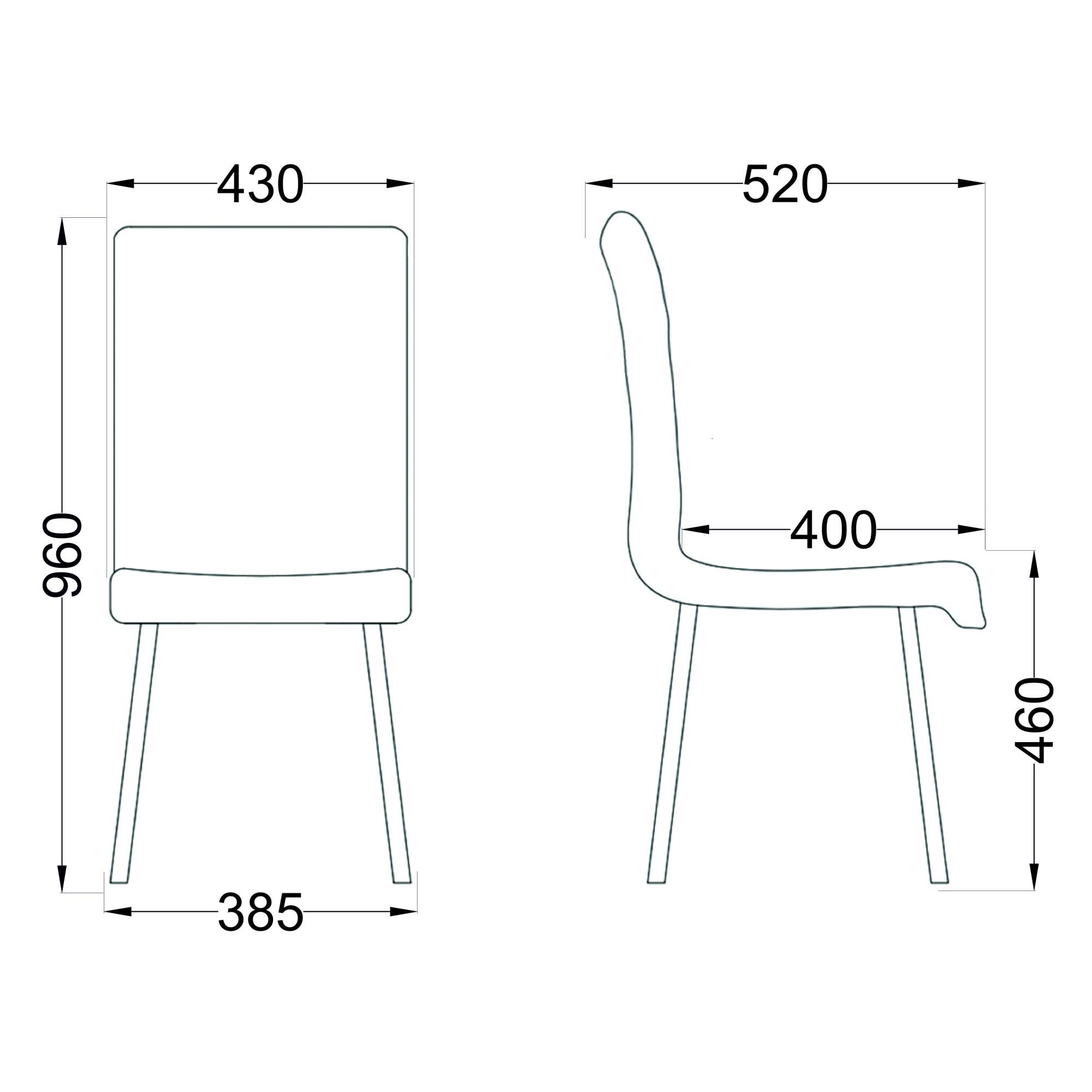 Стул Romeo, серый, экокожа