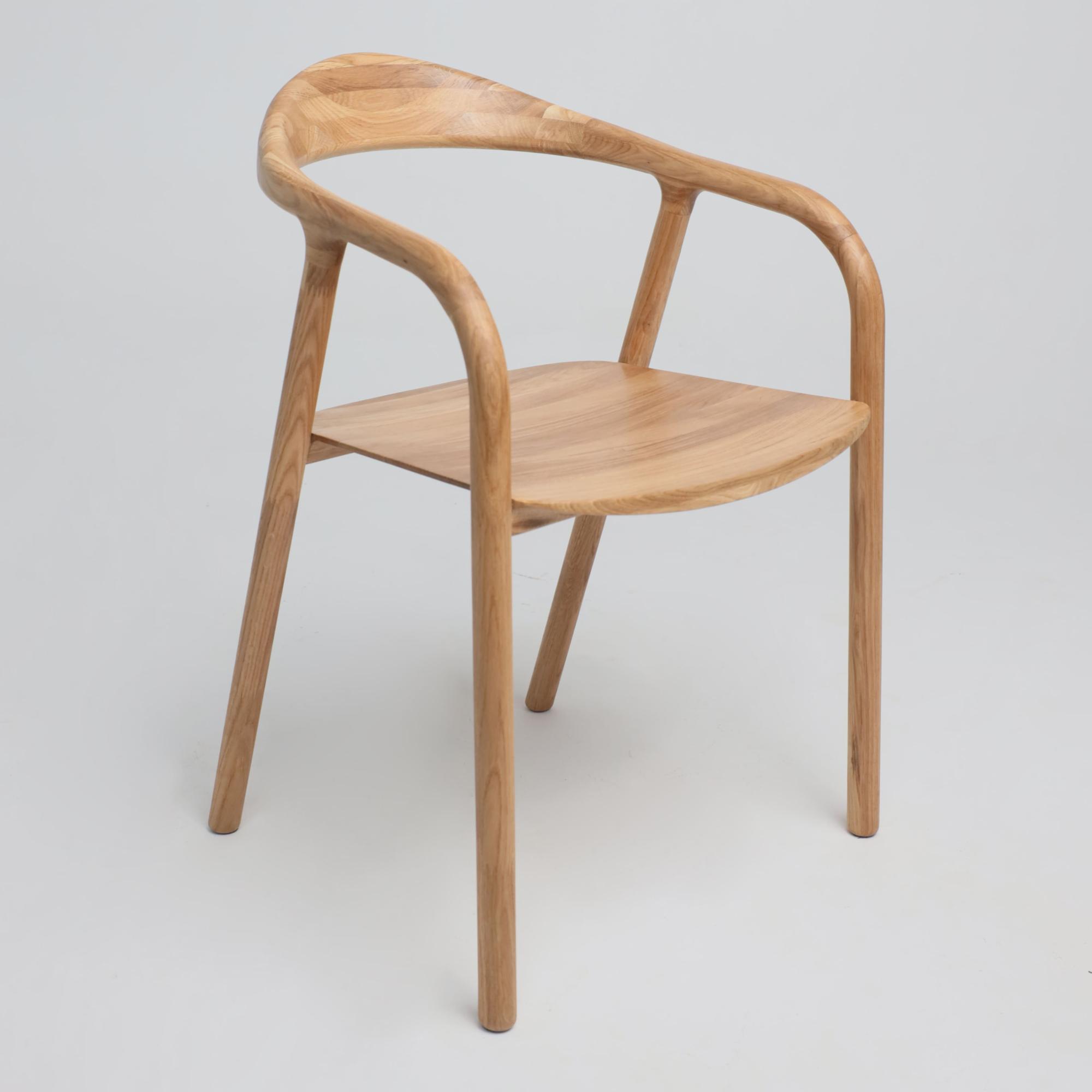 Стул Био, покрытие бесцветное, массив дуба