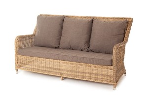 "Гляссе" диван трехместный из искусственного ротанга