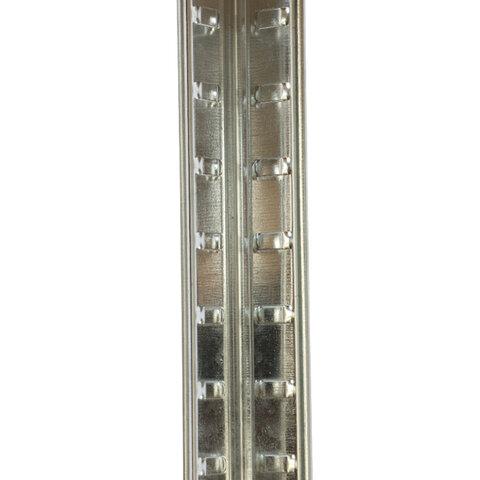 Стеллаж металлический BOOMHOUSE (БУМХАУС) безболтовой, 1800x900x400 мм, 5 полок МДФ, нагрузка на стеллаж до 875 кг, серебристый, 291412