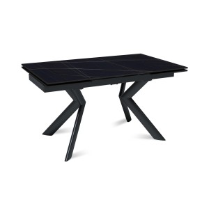 Стол раскладной Бридж (140+40+40), керамика матовая Black Gold