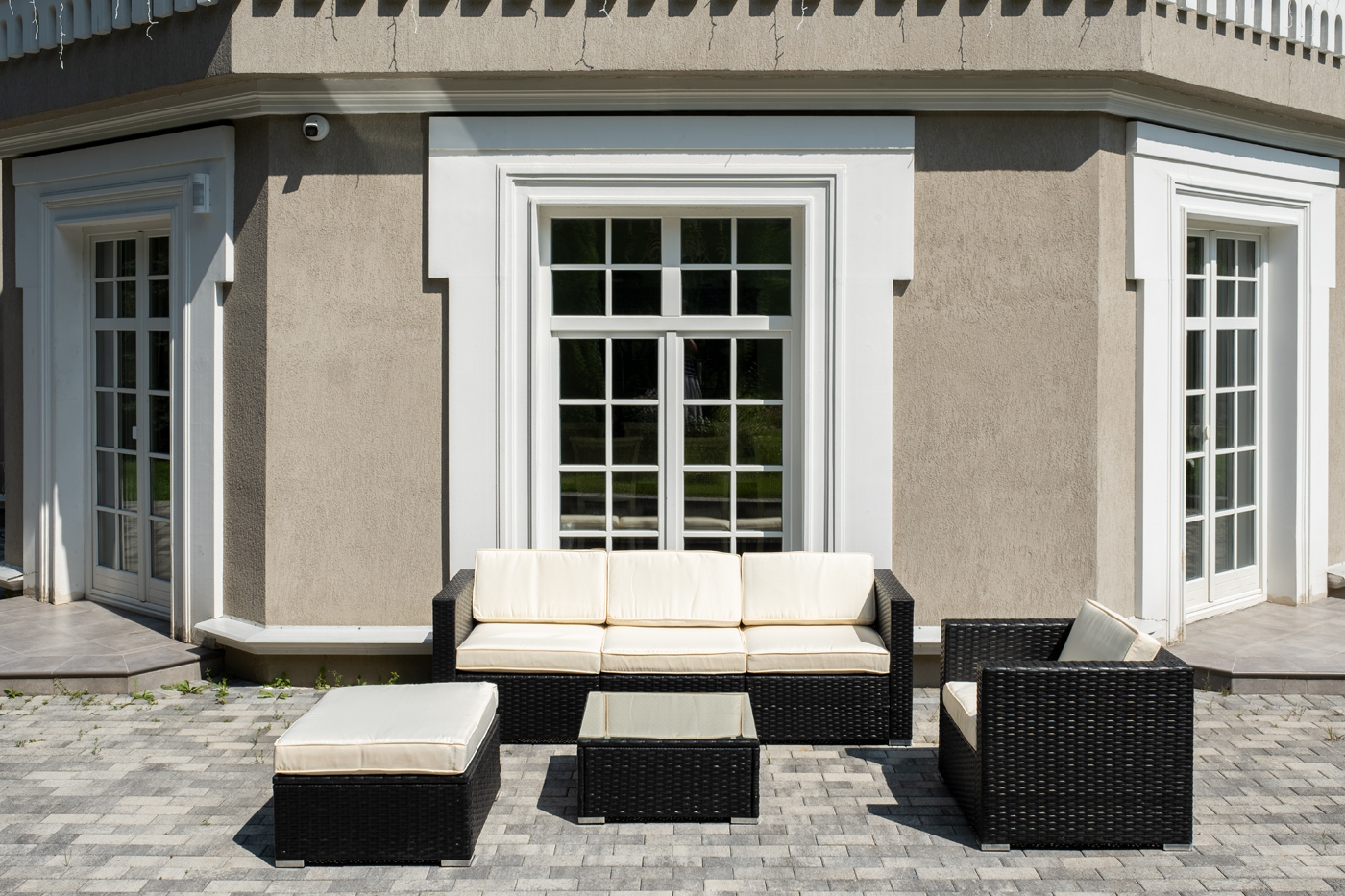 "Даллас" лаунж-зона из искусственного ротанга на 5 персон