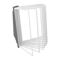 АККОРД-01.А4Gr.Wt Демосистема настенная серая 10 белых панелей А4