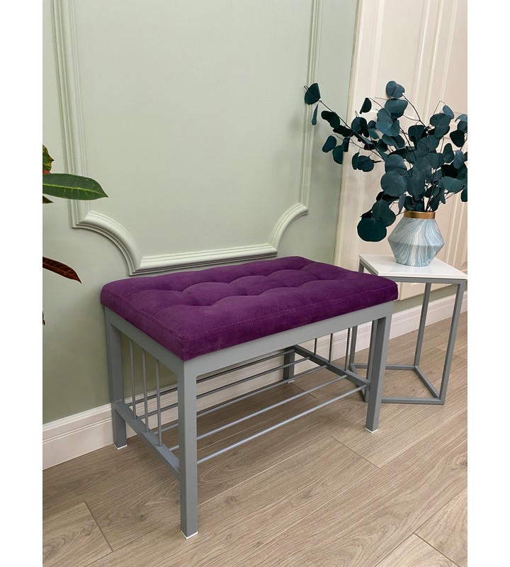 Банкетка Сканди-60 (фиолетовый/серый)
