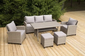 "Мэдисон" обеденная группа из искусственного ротанга