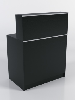 Ресепшен "ЭКОНОМ" с декоративным кантом, Черный