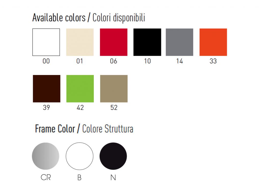 Кресло пластиковое Moema 69 оранжевый