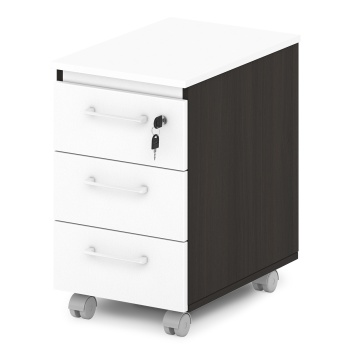 Тумба подкатная малая S-93 Сентида - Sentida (Восприятие) цвет Дуб Честерфилд и Белый