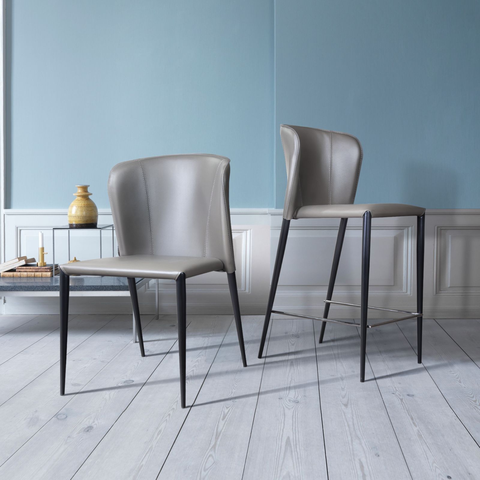 Стул Альберт, кожа тауп