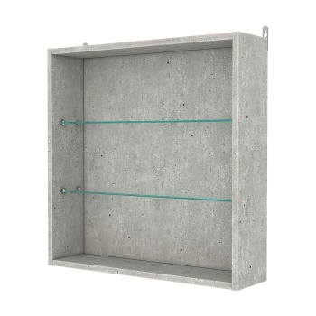 Витрина настенная №1-1Г, Метрополитан Грей