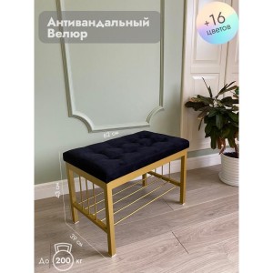 Банкетка Сканди-60 (черный/золото)