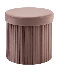 Пуф складной с ящиком Store Round пыльно-розовый