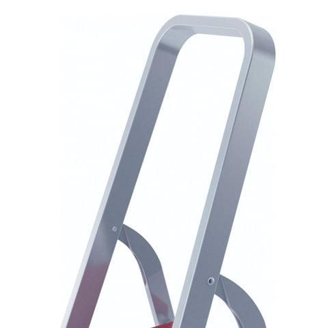 Стремянка алюминиевая 5 ШИРОКИХ СТУПЕНЕЙ 13 см, площадка 1,1 м, нагрузка 225 кг, вес 5,1 кг, НОВАЯ ВЫСОТА, 5110105