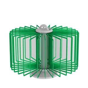 ТАЙФУН-03.А4Gr.Gn Демосистема настольная вращ.серая 30 зеленых панелей А4 (П)