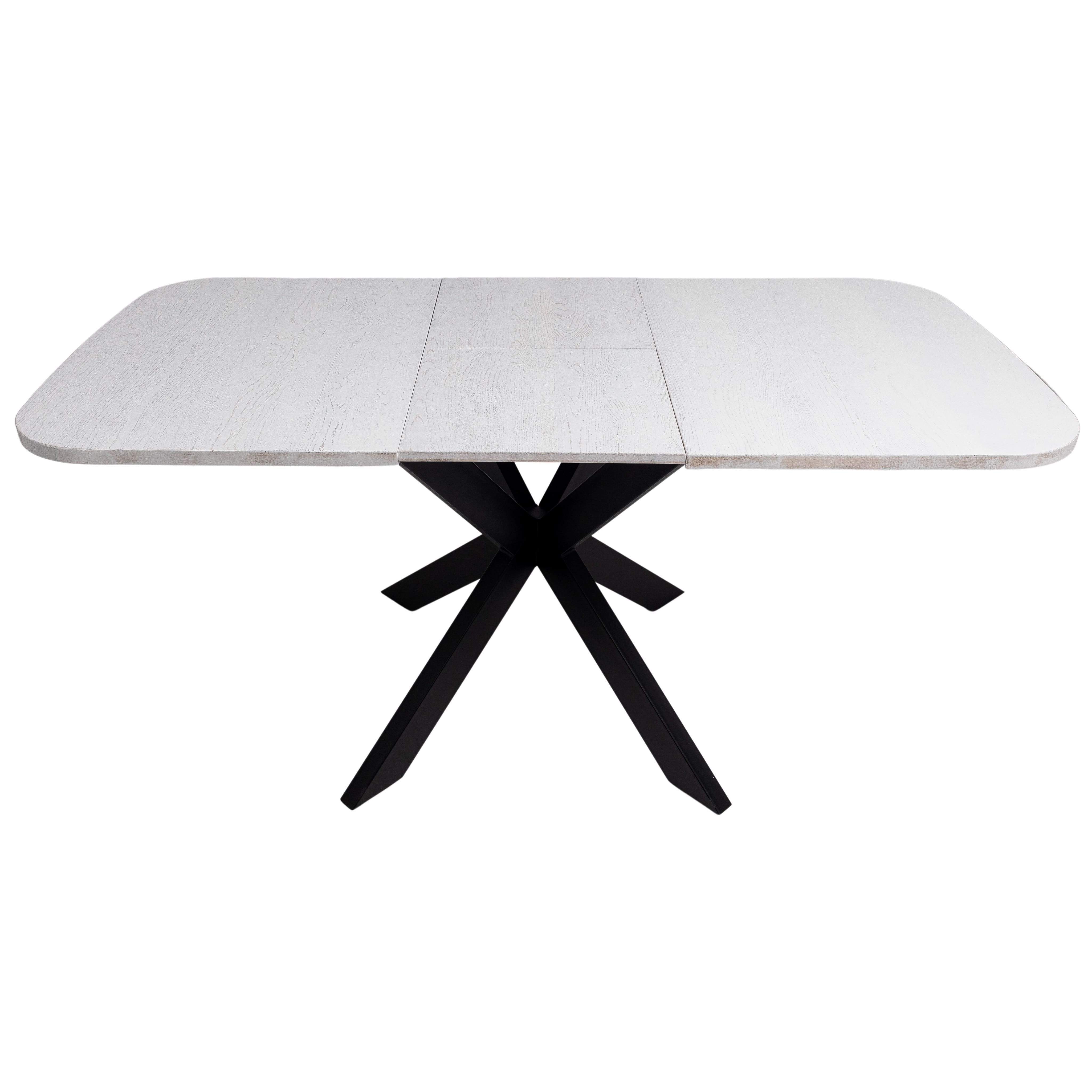 Стол раздвижной Вейв, 120(160)*80, дуб вайт