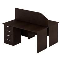 Стол Решт для 2-х сотрудников, венге