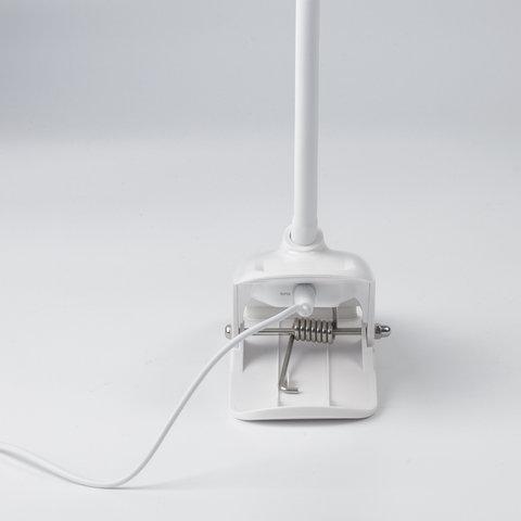 Настольная лампа / светильник SONNEN BR-819C, на прищепке, светодиодная, 8 Вт, белый, 236667