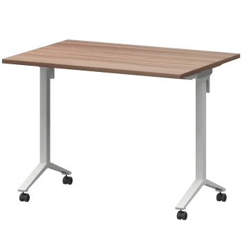 Стол мобильный складной Моби МБ22-100.70 Темный шимо/Белый