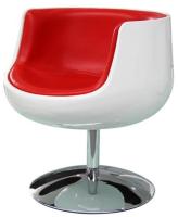 Кресло дизайнерское Cup Cognac А340-1 белый, красный