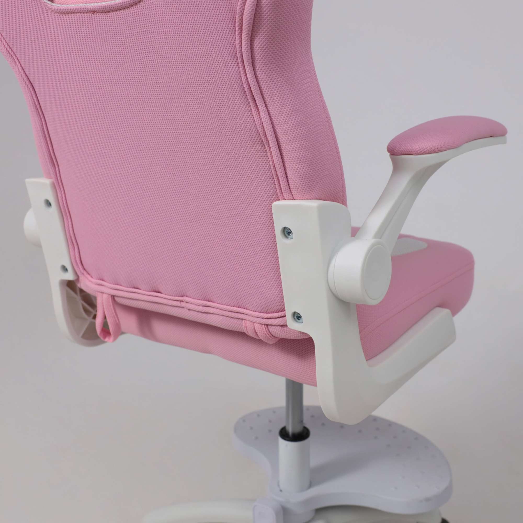 Кресло поворотное ELEN, ткань, розовый