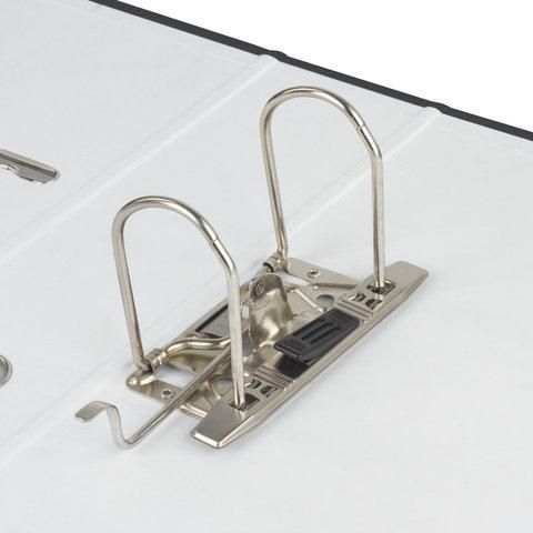 Папка-регистратор BRAUBERG "ECO", 75 мм, черная, 221395