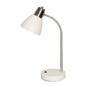 Настольная лампа светильник "Руна" на подставке, цоколь E27, 40 Вт, белый хромированный, 45572