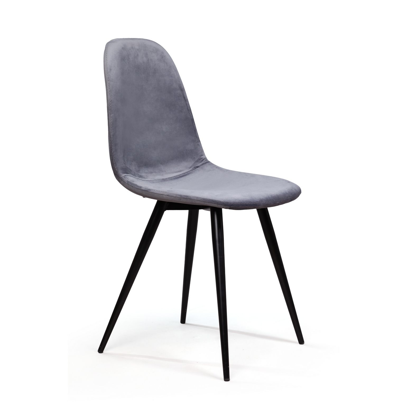 Стул Тед, бархат серый 27