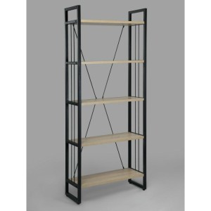 Мс-2 Стеллаж металлический в стиле "Лофт" (дуб сонома)