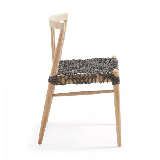Стул Нант из тикового дерева темно-серый