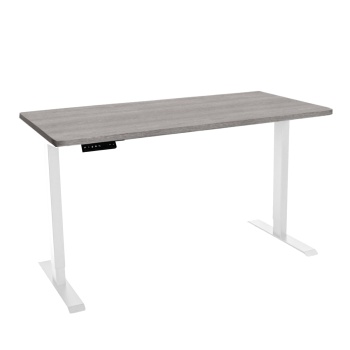 Стол с регулировкой высоты электрический LuxAlto LA-T33-2AR2 белый/дуб бежево-серый ЛДСП 120*60*2.5