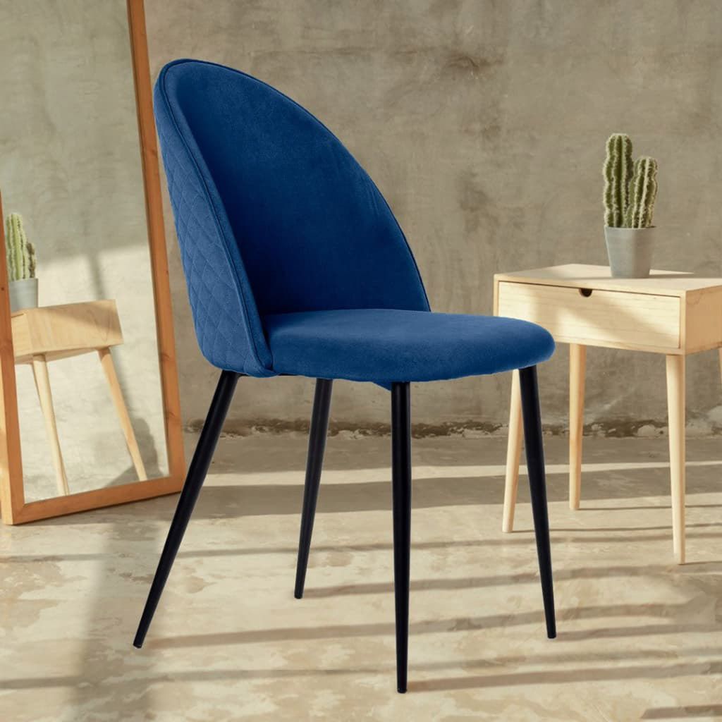 Стул Маркус, бархат синий 29