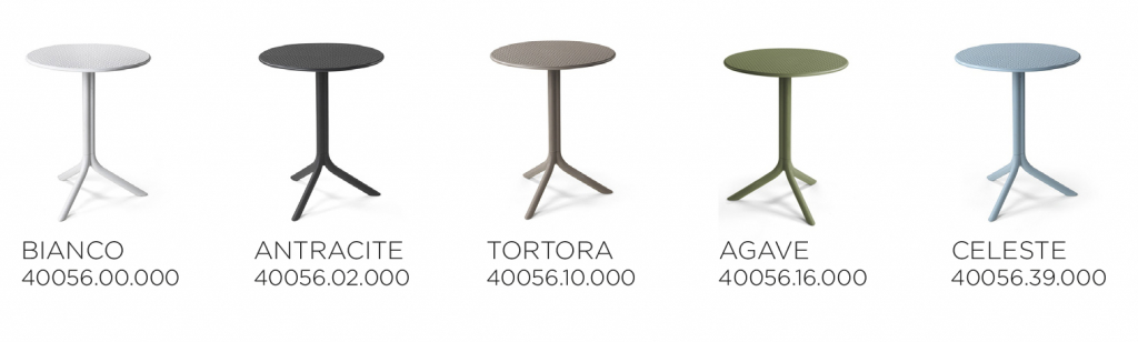 Стол пластиковый обеденный Step + Step Mini голубой