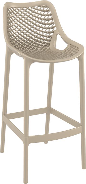 Стул пластиковый барный Air Bar 75 бежевый