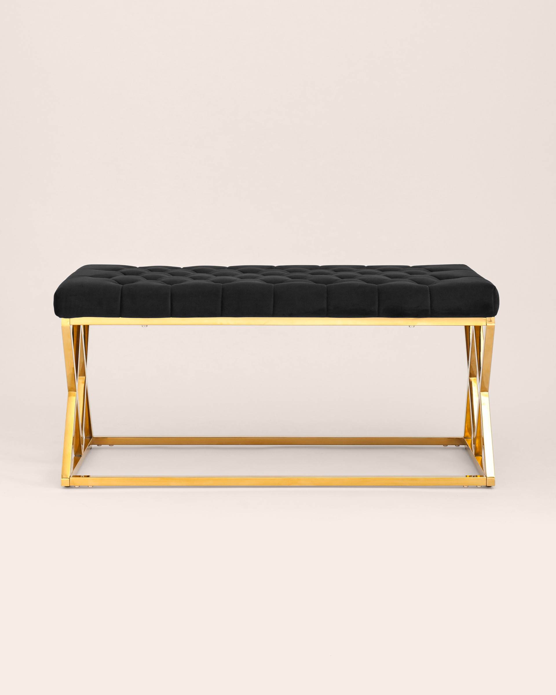 Банкетка ИНСИГНИЯ черная велюр