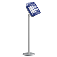 МАЧТА-03.А4.Gr/Bu Демосистема напольная серая 10 синих панелей А4