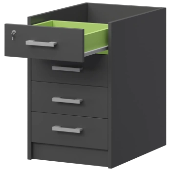 Каркас тумбы приставной Арго АТ2-07 Антрацит